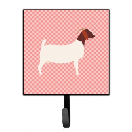 Micasa Boer Goat Pink Check Leash or Key Holder MI231268